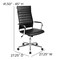 Flash Furniture Office Chair, Padded Arms, Black BT-20595H-1-BK-GG - alternate 7